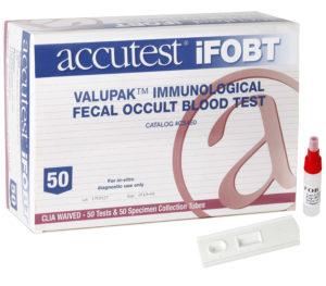 Accutest ValuPak CLIA Waived iFOBT Test
