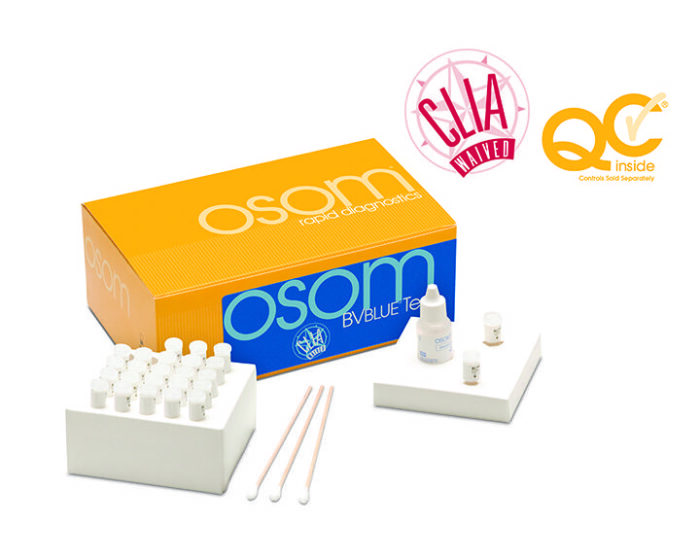 OSOM® BVBLUE® Bacterial Vaginosis Test - 25 Tests/Kit