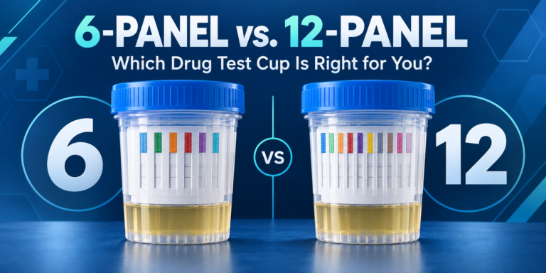6-panel vs. 12-panel urine drug test cups comparison